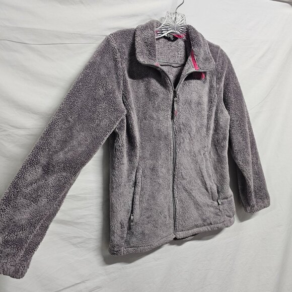 The North Face Osito Full Zip Girl Jacket Size L Gray - Picture 4 of 12